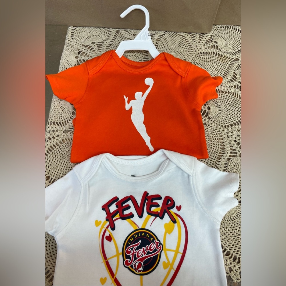 WNBA Indiana Fever (2) infant onesies